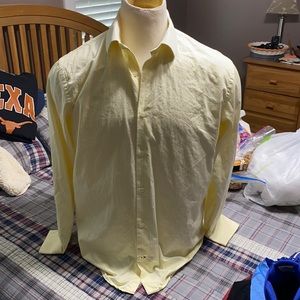 Banana Republic Yellow Stripe Large Buttondown